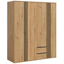 Möbel Boss Kleiderschrank Tofta 160 x 190 x 56 cm Braun