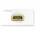 Kindermann Anschlussblende HDMI 90° 7456000582 0,5 m Weiß