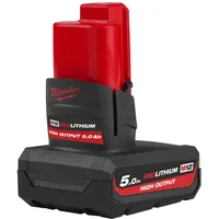 Milwaukee M12 HB5 High Output 12 V 5,0 Ah / 5000 mAh Li-Ion Akku wiederaufladbar