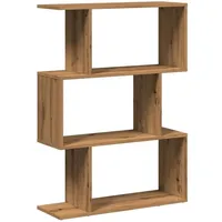 vidaXL Bücherregal 3 Fächer 70 x 24 x 97 cm Braun
