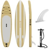 YEAZ Inflatable SUP-Board LE CLUB - EXOTRACE PRO - sup board, Inflatable SUP Board, (Set), inkl. Zubehör wie Finne und Handpumpe gelb