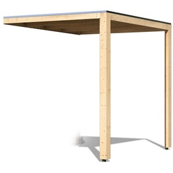 Karibu Anbaudach für Saunahaus Cuben/Hygge/Eldor, naturbelassen