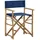 vidaXL Regiestuhl 2er Set Blau