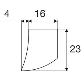 L&S IR DualColor LED Anbauleuchte (Aufbauleuchte) Länge 561mm Aluminium schwarz