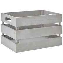 Zeller Aufbewahrungskiste Vintage 31 x 21 x 18,7 cm 1-tlg. grau