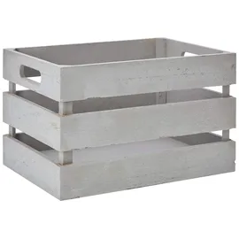 Zeller Aufbewahrungskiste Vintage 31 x 21 x 18,7 cm 1-tlg. grau