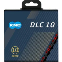 KMC X10sl Super Light Kette Schwarz/Rot 116 Links