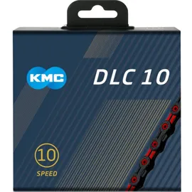 KMC X10sl Super Light Kette Schwarz/Rot 116 Links