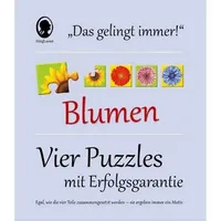 Singliesel Das "Gelingt-immer"-Puzzle Blumen. Das Puzzle-Spiel für Senioren mit Demenz