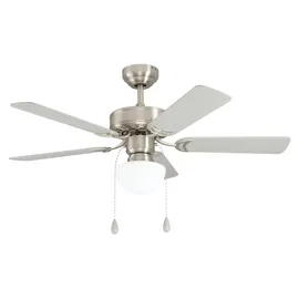 EGLO Cadiz 106,6 cm Deckenventilator nickel matt/weiß mit Licht