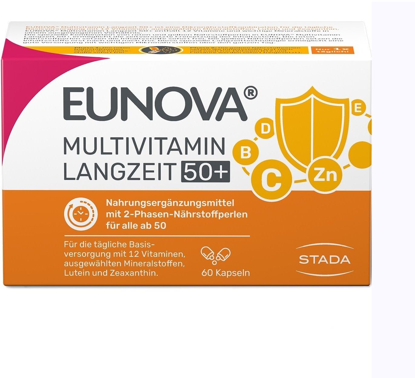 Eunova® Langzeit 50+ - Multivitaminpräparat für Menschen ab 50 Jahren