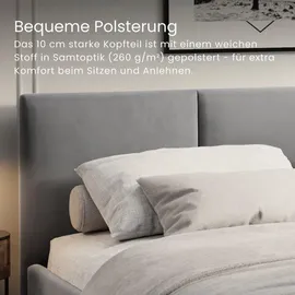home collective Polsterbett 160 x 200 cm Grau