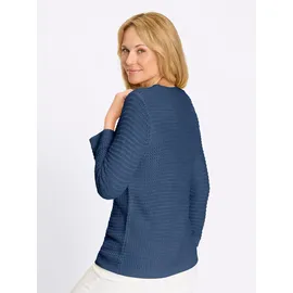 Classic Basics U-Boot-Pullover blau 42