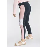 KangaROOS Leggings »Colorblocking Leggings für kleine Mädchen« mit breitem Bündchen und Logoprint