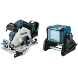 Makita DHS680Z Akku-Handkreissäge 57mm 18 V (ohne Akku, ohne Ladegerät), Blau, Silber & DEADML811 Akku-Lampe DML811