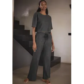 LASCANA Homewearhose anthrazit-meliert 48/50