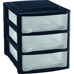 Mondex PLS6131 Bürobox 3 Schubladen Organizer DIN A4 Ablage