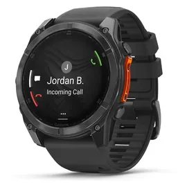 Garmin fenix 8 AMOLED 51 mm schwarz / schiefergrau mit QuickFit Silikon-Armband 26 mm