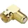 Renkforce RF-4196994 F-Winkelverbinder vergoldet Anschlüsse: F-Stecker, F-Buchse 1St.