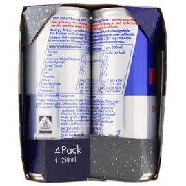 Red Bull Energy Drink 4x250 ml