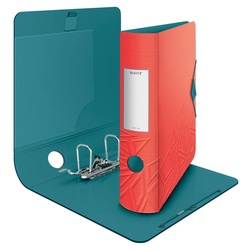 Leitz Qualitäts-Ordner Aktenordner Urban Chic 82 mm, breit Rot/Blau