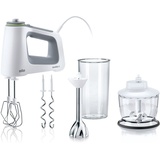 Braun Handmixer HM5137WH Handmixer Leistungsbedarf: 750 W, Geschwindigkeitsstufen: 9 weiß