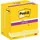 Post-it Post-it® Super Sticky Haftnotizen extrastark 65512SY gelb, 12 Blöcke