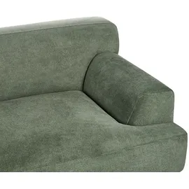 Beliani Couch Stoff 3-Sitzer Grün/Braun
