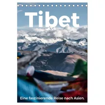 Calvendo Tibet - Eine faszinierende Reise nach Asien. (Tischkalender 2026 DIN A5 hoch), CALVENDO Monatskalender: