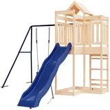 Spielturm für den Garten mit Rutsche und Schaukel für vielseitigen Spielspaß