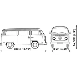 Cobi Cars 24362 - Volkswagen T2A Bus