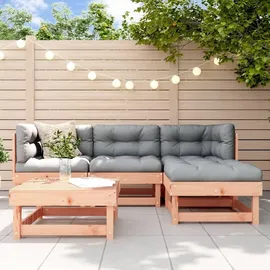 vidaXL Garten-Lounge-Set 5-tlg. Massivholz Douglasie braun
