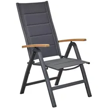 dasmöbelwerk Klappstuhl New Jersey Gartenstuhl 75 x 61 x 112 cm grau