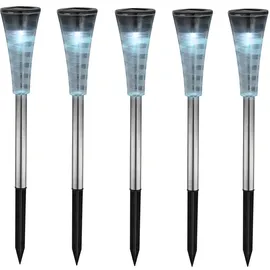GLOBO Fünferset Solarleuchte Navin 5er Set