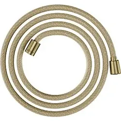 hansgrohe Textilbrauseschlauch 28290950 2000 mm, Mutter 1x konisch, 1x zylindrisch, brushed brass