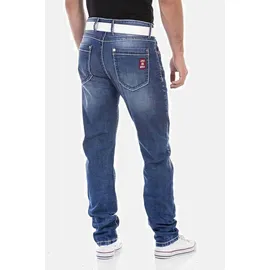 Cipo & Baxx Straight-Jeans, im klassischen 5-Pocket-Style, 30, US-Größen blau Herren, Straight-Jeans Straight fit Jeans