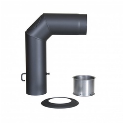Kamino Flam Ofenrohr Winkelrohr-Set Senotherm®150 mm gussgrau 331874, (1-tlg)