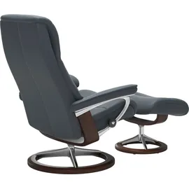 Stressless Stressless® Relaxsessel »View« mit Signature Base, Größe S,Gestell Braun blau