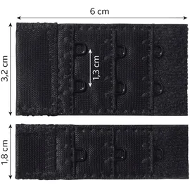 LASCANA BH-Verlängerung LASCANA, Damen, bunt (1x carameliert 1x weiß, 1x schwarz), Polyamid, BH-Verlängerungen, für 1- und 2-Haken-Verschlüsse