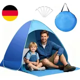 Pop-Up-Strandzelt, Uv-Schutz, Strand-Sonnenschutz Mit Reißverschluss, Tragbar, S