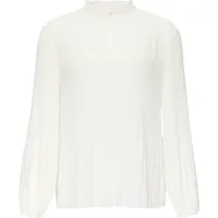 s.Oliver Plissierte Bluse aus Crêpe Weiß 38
