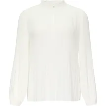 s.Oliver Plissierte Bluse aus Crêpe Weiß 38