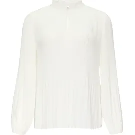 s.Oliver Plissierte Bluse aus Crêpe Weiß 38