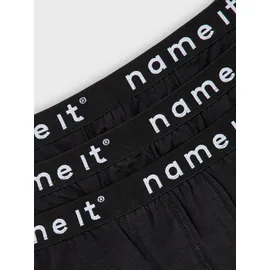 NAME IT Nkmboxer 3p Noos Unterhose, schwarz, 92 EU - 92