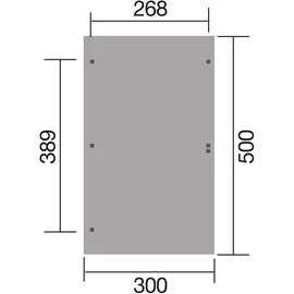 Weka Einzelcarport 606 A 3,00 x 5,00 m braun kesseldruckimprägniert