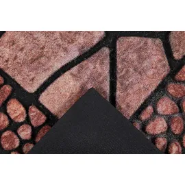 Andiamo »Outdoor, 2er Set« rechteckig 6 mm Höhe Outdoor-Stufenmatten, Stein Motiv, Gartenbereich, Außenbereich