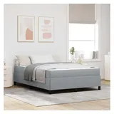 vidaXL Boxspringbett 160 x 200 cm Hellgrau
