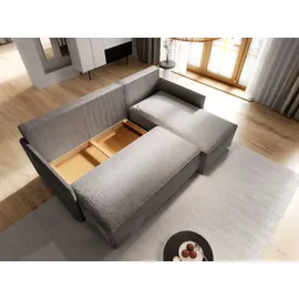 masseno Eckcouch Polyester mit Schlaffunktion 2-Sitzer Grün