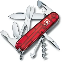 Victorinox Climber Taschenmesser - Rot Transparent