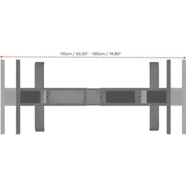 Celexon Schreibtisch Professional eAdjust-58123 175 x 58-123 x 75 cm
